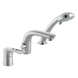 Змішувач на борт ванни HAIBA HANSBERG 022 (3-HOLE) (Колір хром) (HB0211)