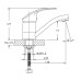Змішувач для умивальника HAIBA MARS 555-15CM NUT (Колір хром) (HB0269)