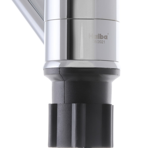 Змішувач для умивальника HAIBA ONIX 555-15CM NUT (Колір хром) (HB0324)