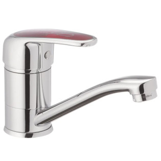 Смеситель для умывальника HAIBA MAGIC 555-15CM NUT RED (Цвет хром) (HB0673)