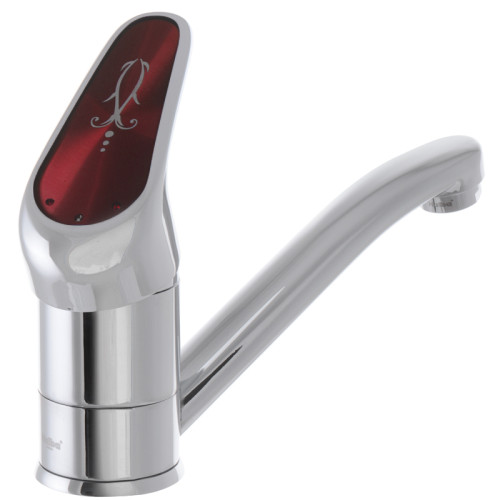 Змішувач для умивальника HAIBA MAGIC 004-15CM RED (Колір хром) (HB0690)