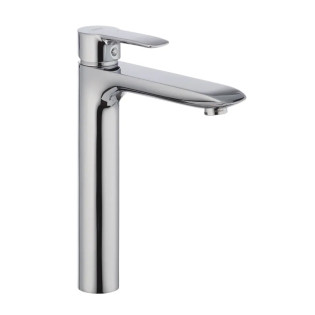 Змішувач для умивальника високий HAIBA COLUMBIA 001 HIGH NUT (Колір хром) (HB0840)