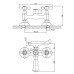 Смеситель для ванны HAIBA DOMINOX 142 EURO (Цвет хром) (HB0905)