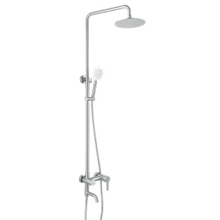 Душова колона із змішувачем HAIBA NOX-009-J із нерж. сталі SUS304 (Колір нерж) (HB2790)
