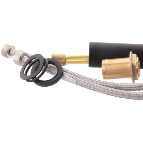 Змішувач для умивальника HAIBA ALEX 001 HIGH NUT BLACK (Колір чорний) (HB3923)