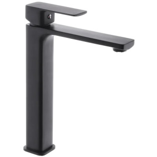 Змішувач для умивальника високий HAIBA KUBUS 001 HIGH NUT BLACK (Колір чорний) (HB3929)