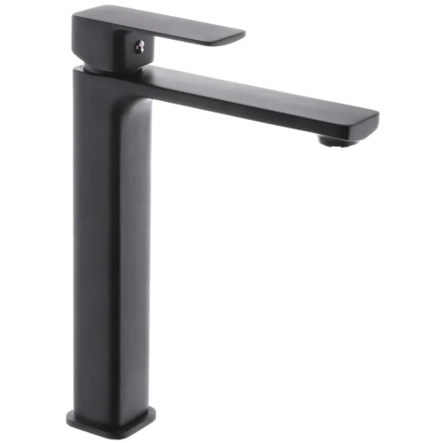 Смеситель для умывальника высокий HAIBA KUBUS 001 HIGH NUT BLACK (Цвет черный) (HB3929)