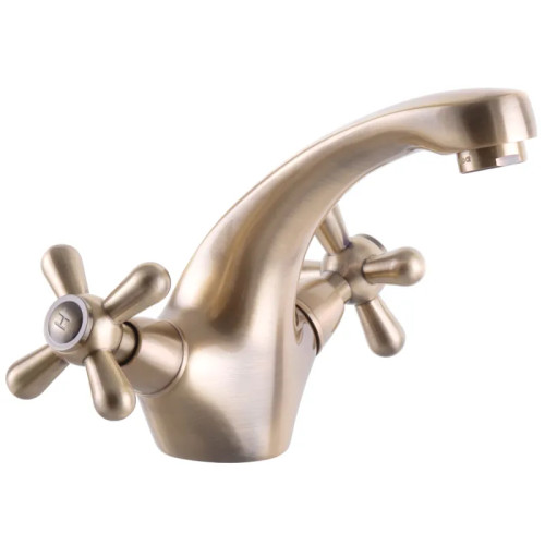 Смеситель для умывальника HAIBA DOMINOX 161 BRONZE (Цвет бронза) (HB3937)