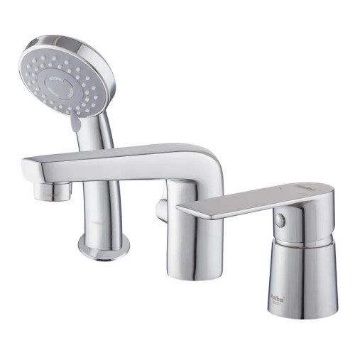 Змішувач на борт ванни HAIBA ALEX 022 (3-HOLE) (Колір хром) (HB3945)