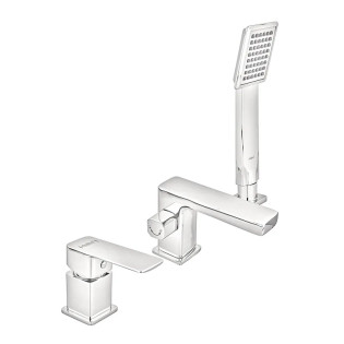 Змішувач на борт ванни HAIBA KUBUS 022 (3-HOLE) (Колір хром) (HB3957)