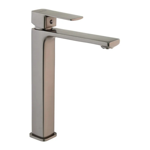 Змішувач для умивальника HAIBA KUBUS 001 HIGH NUT GRAPHITE (Колір графіт) (HB4002)