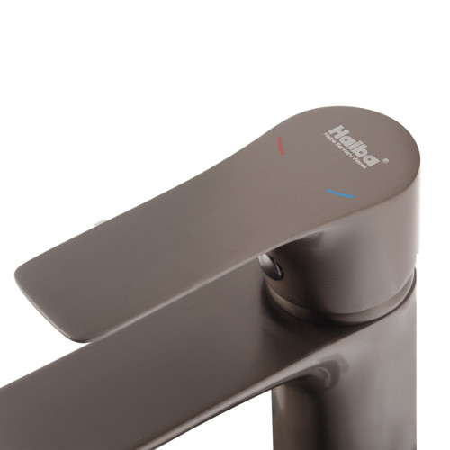 Змішувач для умивальника HAIBA MILANO 001 GRAPHITE (Колір графіт) (HB4033)