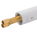 Змішувач для умивальника HAIBA ALEX 001 HIGH NUT WHITE-CHROME (Колір білий хром) (HB9564)