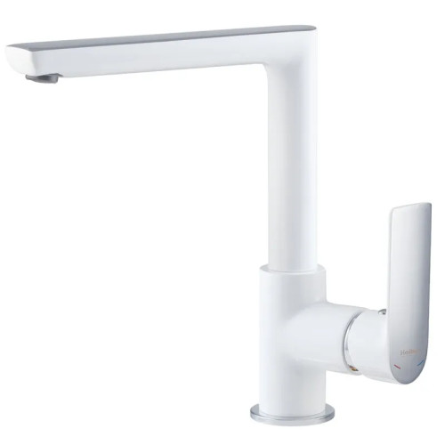 Змішувач для кухні HAIBA ALEX 018 NUT WHITE-CHROME (Колір білий хром) (HB9569)