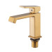 Змішувач для умивальника HAIBA GAUDI 001 NUT BRUSHED GOLD (Колір матове золото) (HB9583)