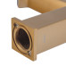 Змішувач для умивальника HAIBA GAUDI 001 NUT BRUSHED GOLD (Колір матове золото) (HB9583)
