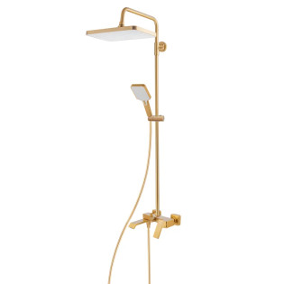 Душова колона із змішувачем HAIBA GAUDI 009-J BRUSHED GOLD (Колір матове золото) (HB9584)