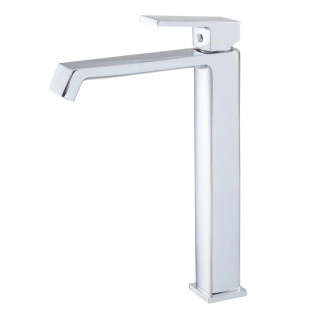 Змішувач для умивальника високий HAIBA GAUDI 001 HIGH NUT (Колір хром) (HB9592)