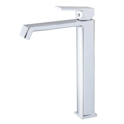 Змішувач для умивальника високий HAIBA GAUDI 001 HIGH NUT (Колір хром) (HB9592)