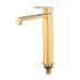 Змішувач для умивальника HAIBA GAUDI 001 HIGH NUT BRUSHED GOLD (Колір матове золото) (HB9597)