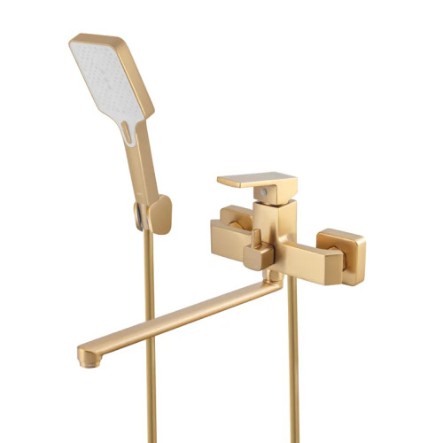 Смеситель для ванны HAIBA GAUDI 006 EURO BRUSHED GOLD (Цвет матовое золото) (HB9598)