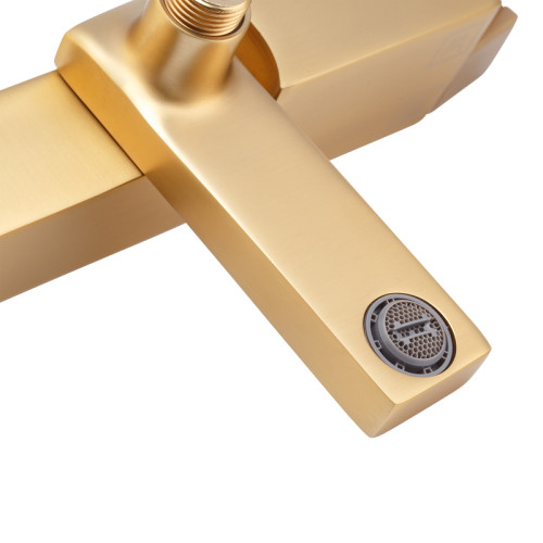 Душова колона із змішувачем HAIBA KANT 009-J BRUSHED GOLD (Колір матове золото) (HB9606)
