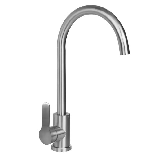 Смеситель для кухни HAIBA DAX-011 из нерж. стали SUS304 (Цвет нерж) (HB9609)