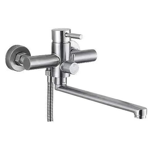 Змішувач для ванни HAIBA SUS-006 EURO з нерж. сталі SUS304 (Колір нерж) (HB9610)