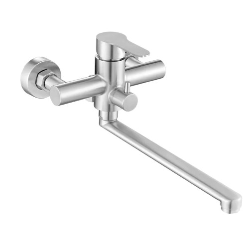 Смеситель для ванни HAIBA DAX-006 EURO из нерж. стали SUS304 (Цвет нерж) (HB9612)