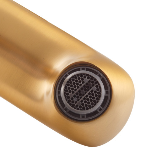 Змішувач для умивальника HAIBA MILANO 001 BRUSHED GOLD (Колір матове золото) (HB9619)