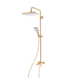 Душевая колонна со смесителем HAIBA MILANO 003-J BRUSHED GOLD (Цвет матовое золото) (HB9620)