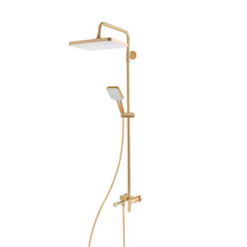 Душова колона зі змішувачем HAIBA MILANO 003-J BRUSHED GOLD (Колір матове золото) (HB9620)