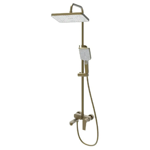 Душова колона із змішувачем HAIBA MILANO 003-J BRUSHED GOLD (Колір матове золото) (HB9620)