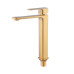 Змішувач для умивальника HAIBA KUBUS 001 HIGH NUT BRUSHED GOLD (Колір матове золото) (HB9623)