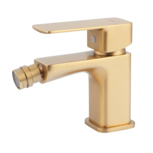 Смеситель для биде HAIBA KUBUS 002 BRUSHED GOLD (Цвет матовое золото) (HB9624)