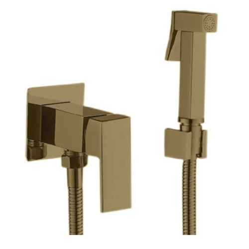 Змішувач для гігієнічного душу HAIBA KUBUS 002 (INNER) BRUSHED GOLD (Колір матове золото) (HB9625)