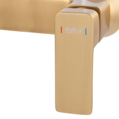 Душевая колонна со смесителем HAIBA KUBUS 009-J BRUSHED GOLD (Цвет матовое золото) (HB9627)