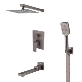 Встроенная душевая система HAIBA KUBUS 009 (INNER) GRAPHITE (Цвет графит) (HB9630)