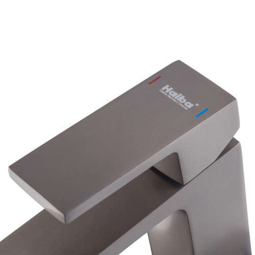 Смеситель для умывальника HAIBA GAUDI 001 NUT GRAPHITE (Цвет графит) (HB9642)