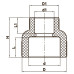 Муфта редукційна ВР 40x32 PPR Koer K0036.PRO (KP0044)