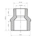 Муфта редукційна НB 25x20 PPR Koer K0056.PRO (KP0066)