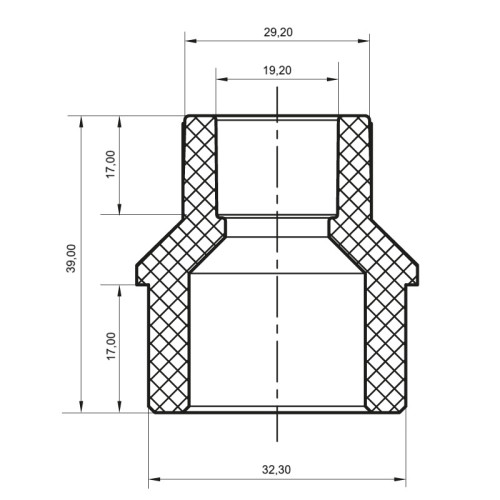 Муфта редукційна НB 32x20 PPR Koer K0057.PRO (KP0067)