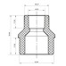 Муфта редукційна НB 32x20 PPR Koer K0057.PRO (KP0067)