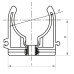 Кріплення для труб PPR 25 Koer K0075.PRO (KP0090)