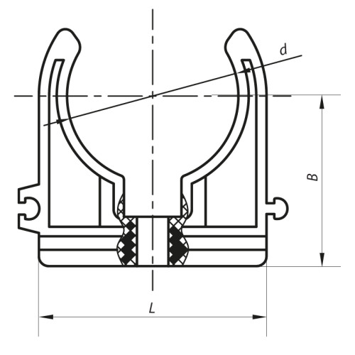 Кріплення для труб PPR 50 Koer K0078.PRO (KP0093)
