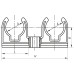 Подвійне кріплення для труб PPR 25 Koer K0081.PRO (KP0097)