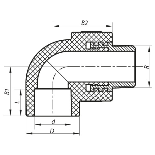 Кут НР 20x1/2M PPR Koer K0118.PRO (KP0141)
