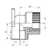 Кут настановний ВР 20x1/2F PPR Koer K0123.PRO (KP0147)
