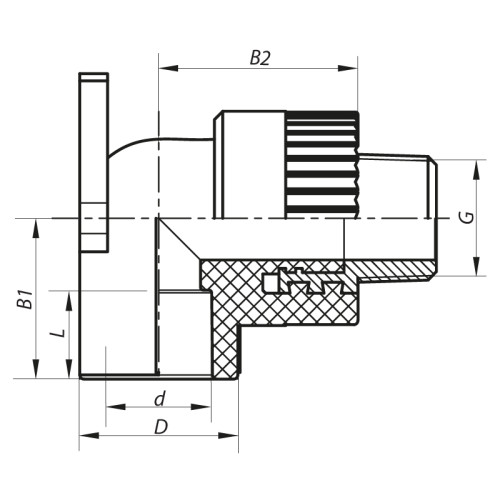 Кут настановний НР 25x3/4M PPR Koer K0126.PRO (KP0151)