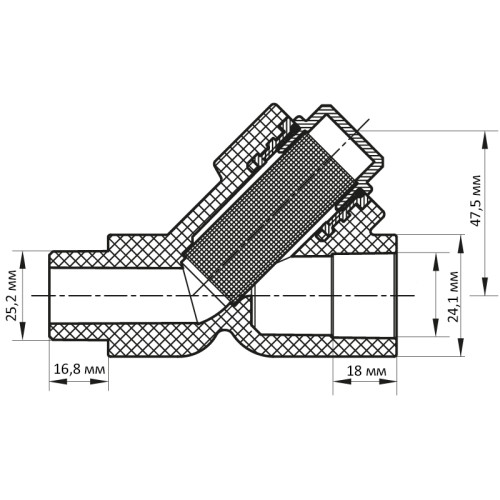 Фильтр грубой очистки 25 PPR Koer K0147.PRO (KP0186)